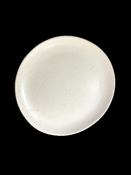White Speckled Side Plate