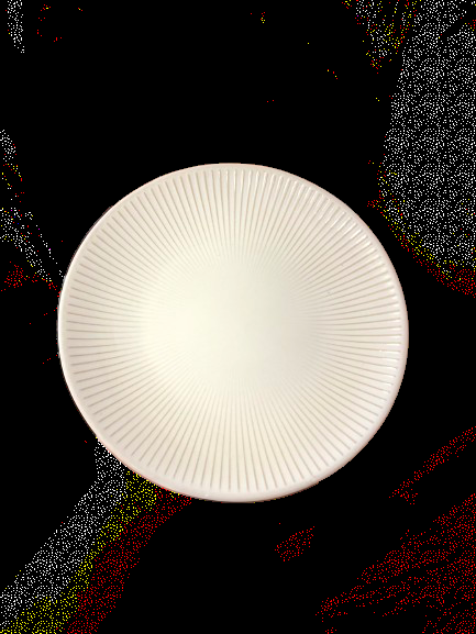 White Striped Side Plate